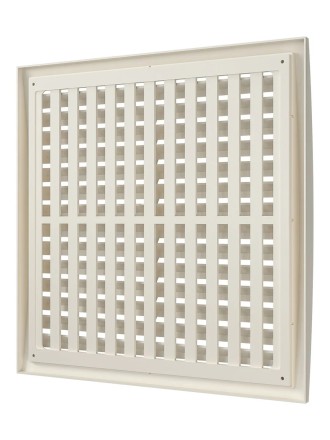 Решетка вентиляционная пластиковая регулируемая Era 3535РРПН 350х350 Ivory