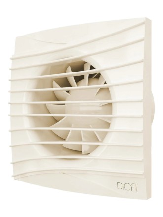 Бытовой вентилятор осевой DICITI SILENT 4C D100мм Ivory