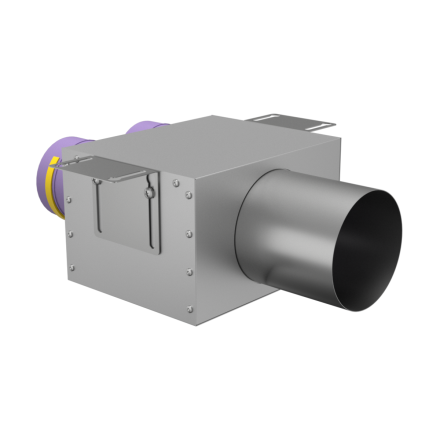 Адаптер (пленум) прямой круглый Provent VPD 125/90x2 на 2 выхода