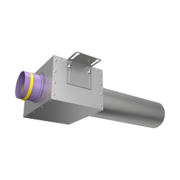Адаптер (пленум) прямой круглый  Provent VPDL 125/90x1 на 1 выход (L=400)