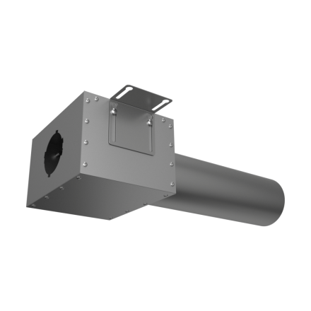 Адаптер (пленум) прямой круглый Provent VPDL 125/90x1 на 1 выход (L=400)