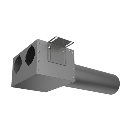 Адаптер (пленум) прямой круглый Provent VPDL 125/90x2 на 2 выхода (L=400)