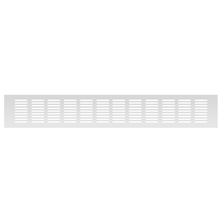 Вентиляционная решетка Благовест 80x500 серебро