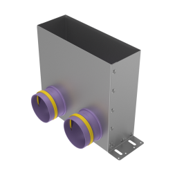Адаптер (пленум) напольный Provent VPF 300x100/90x2 на 2 выхода